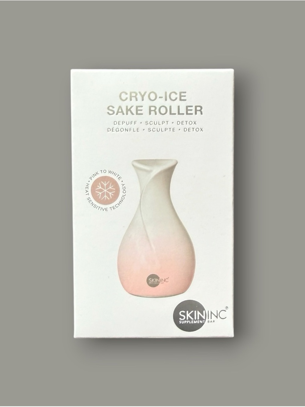 Skin Inc Cryo-Ice Sake Roller Depuff Sculpt Detox Facial Device New Sealed